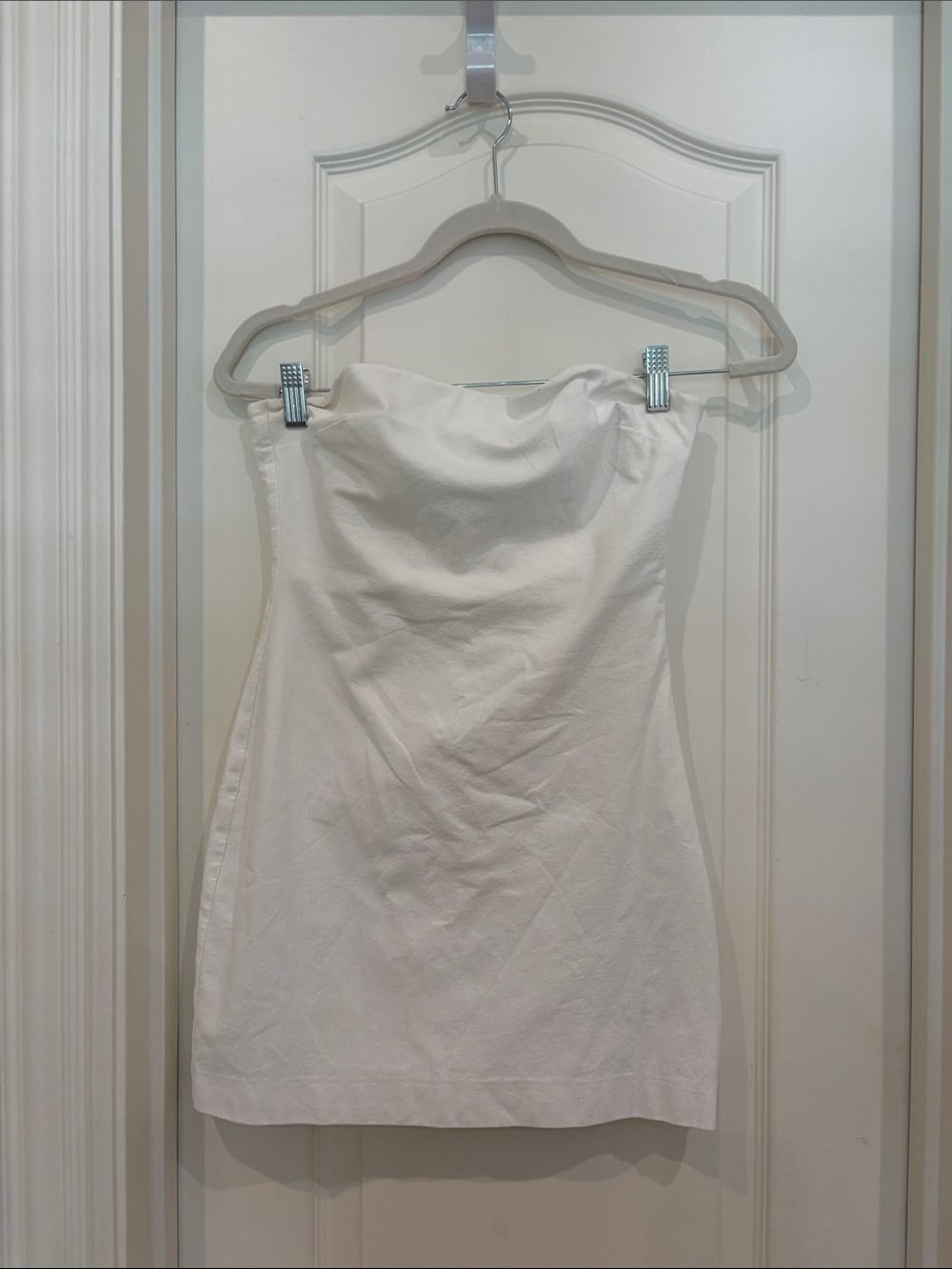 Zara Strapless White Mini Dress - Elegant Summer Style